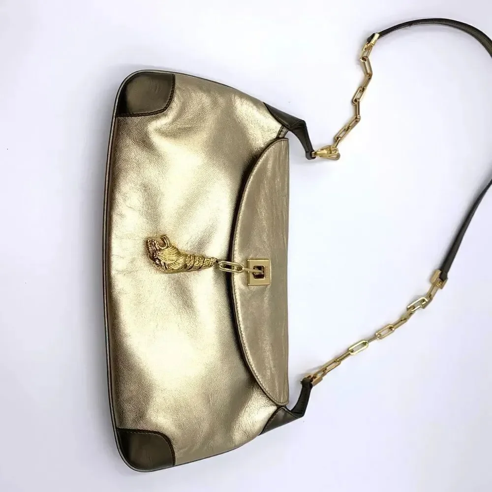 Auth 90s Vtg Tiger’s Head Animalier Evening Bag by Tom Ford for GUCCI Collectors